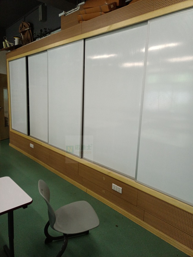 廠家訂做家用磁性柜門白板教學(xué)推拉板活動(dòng)門板寫字磁吸辦公櫥柜門板